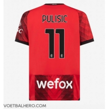 AC Milan Christian Pulisic #11 Thuis tenue 2023-24 Korte Mouwen