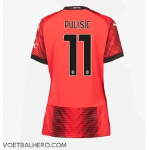 AC Milan Christian Pulisic #11 Thuis tenue Dames 2023-24 Korte Mouwen