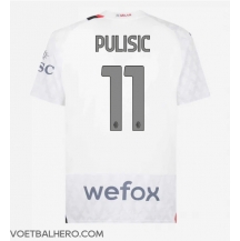 AC Milan Christian Pulisic #11 Uit tenue 2023-24 Korte Mouwen