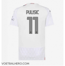 AC Milan Christian Pulisic #11 Uit tenue Dames 2023-24 Korte Mouwen