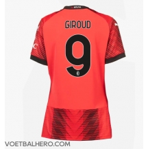 AC Milan Olivier Giroud #9 Thuis tenue Dames 2023-24 Korte Mouwen