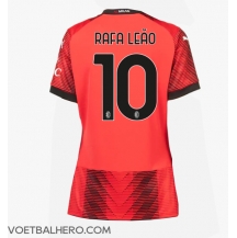 AC Milan Rafael Leao #10 Thuis tenue Dames 2023-24 Korte Mouwen