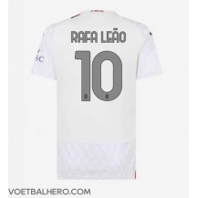 AC Milan Rafael Leao #10 Uit tenue Dames 2023-24 Korte Mouwen