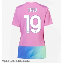 AC Milan Theo Hernandez #19 Derde tenue Dames 2023-24 Korte Mouwen