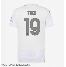 AC Milan Theo Hernandez #19 Uit tenue Dames 2023-24 Korte Mouwen