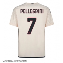 AS Roma Lorenzo Pellegrini #7 Uit tenue 2023-24 Korte Mouwen