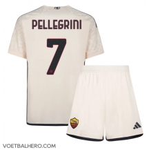 AS Roma Lorenzo Pellegrini #7 Uit tenue Kids 2023-24 Korte Mouwen (+ broek)