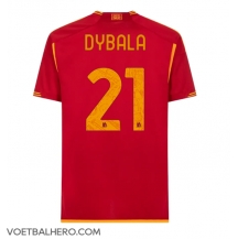 AS Roma Paulo Dybala #21 Thuis tenue 2023-24 Korte Mouwen