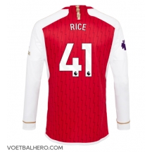 Arsenal Declan Rice #41 Thuis tenue 2023-24 Lange Mouwen