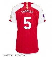 Arsenal Thomas Partey #5 Thuis tenue Dames 2023-24 Korte Mouwen