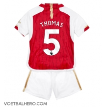 Arsenal Thomas Partey #5 Thuis tenue Kids 2023-24 Korte Mouwen (+ broek)