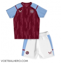 Aston Villa Thuis tenue Kids 2023-24 Korte Mouwen (+ broek)