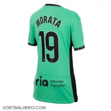 Atletico Madrid Alvaro Morata #19 Derde tenue Dames 2023-24 Korte Mouwen