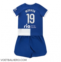 Atletico Madrid Alvaro Morata #19 Uit tenue Kids 2023-24 Korte Mouwen (+ broek)