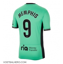 Atletico Madrid Memphis Depay #9 Derde tenue 2023-24 Korte Mouwen