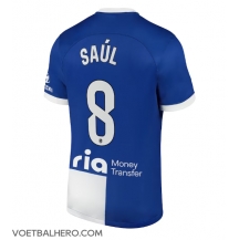 Atletico Madrid Saul Niguez #8 Uit tenue 2023-24 Korte Mouwen