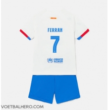 Barcelona Ferran Torres #7 Uit tenue Kids 2023-24 Korte Mouwen (+ broek)