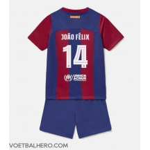 Barcelona Joao Felix #14 Thuis tenue Kids 2023-24 Korte Mouwen (+ broek)