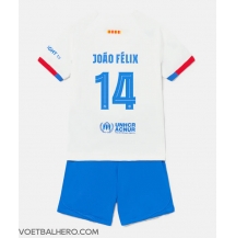 Barcelona Joao Felix #14 Uit tenue Kids 2023-24 Korte Mouwen (+ broek)