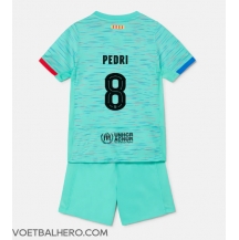 Barcelona Pedri Gonzalez #8 Derde tenue Kids 2023-24 Korte Mouwen (+ broek)
