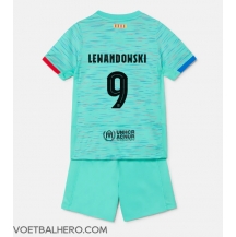 Barcelona Robert Lewandowski #9 Derde tenue Kids 2023-24 Korte Mouwen (+ broek)