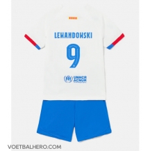 Barcelona Robert Lewandowski #9 Uit tenue Kids 2023-24 Korte Mouwen (+ broek)