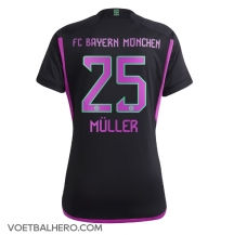 Bayern Munich Thomas Muller #25 Uit tenue Dames 2023-24 Korte Mouwen