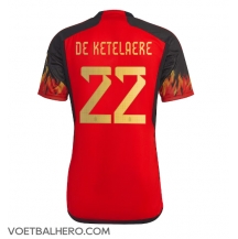 België Charles De Ketelaere #22 Thuis tenue WK 2022 Korte Mouwen