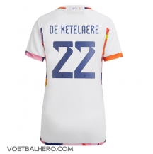 België Charles De Ketelaere #22 Uit tenue Dames WK 2022 Korte Mouwen