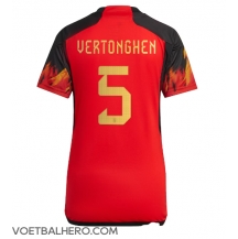 België Jan Vertonghen #5 Thuis tenue Dames WK 2022 Korte Mouwen