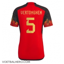België Jan Vertonghen #5 Thuis tenue WK 2022 Korte Mouwen