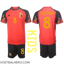 België Youri Tielemans #8 Thuis tenue Kids WK 2022 Korte Mouwen (+ broek)