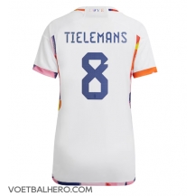 België Youri Tielemans #8 Uit tenue Dames WK 2022 Korte Mouwen