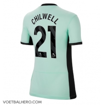 Chelsea Ben Chilwell #21 Derde tenue Dames 2023-24 Korte Mouwen