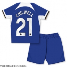 Chelsea Ben Chilwell #21 Thuis tenue Kids 2023-24 Korte Mouwen (+ broek)