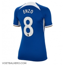 Chelsea Enzo Fernandez #8 Thuis tenue Dames 2023-24 Korte Mouwen