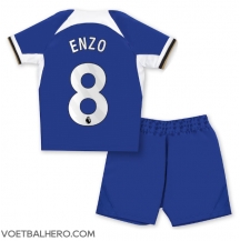 Chelsea Enzo Fernandez #8 Thuis tenue Kids 2023-24 Korte Mouwen (+ broek)