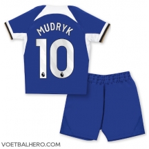 Chelsea Mykhailo Mudryk #10 Thuis tenue Kids 2023-24 Korte Mouwen (+ broek)