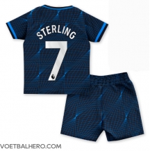Chelsea Raheem Sterling #7 Uit tenue Kids 2023-24 Korte Mouwen (+ broek)