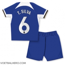 Chelsea Thiago Silva #6 Thuis tenue Kids 2023-24 Korte Mouwen (+ broek)