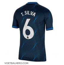 Chelsea Thiago Silva #6 Uit tenue 2023-24 Korte Mouwen