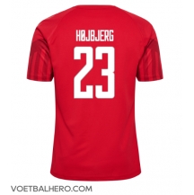 Denemarken Pierre-Emile Hojbjerg #23 Thuis tenue WK 2022 Korte Mouwen