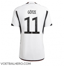 Duitsland Mario Gotze #11 Thuis tenue WK 2022 Korte Mouwen