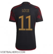 Duitsland Mario Gotze #11 Uit tenue WK 2022 Korte Mouwen