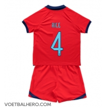 Engeland Declan Rice #4 Uit tenue Kids WK 2022 Korte Mouwen (+ broek)