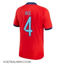 Engeland Declan Rice #4 Uit tenue WK 2022 Korte Mouwen