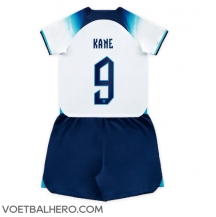 Engeland Harry Kane #9 Thuis tenue Kids WK 2022 Korte Mouwen (+ broek)