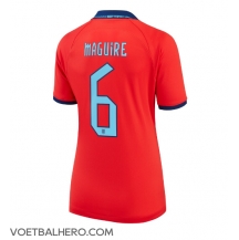 Engeland Harry Maguire #6 Uit tenue Dames WK 2022 Korte Mouwen