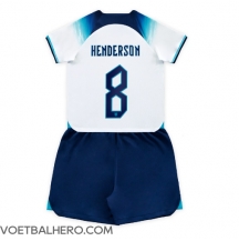 Engeland Jordan Henderson #8 Thuis tenue Kids WK 2022 Korte Mouwen (+ broek)