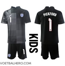 Engeland Jordan Pickford #1 Keeper Thuis tenue Kids WK 2022 Korte Mouwen (+ broek)